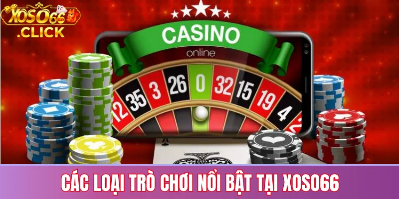 Các loại trò chơi nổi bật tại Xoso66